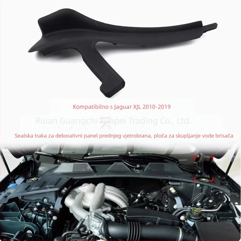 Brtvena traka za prednje staklo Jaguar XJL (2010–2019), plastična brtvna traka, modeli C2D19712/C2D19713