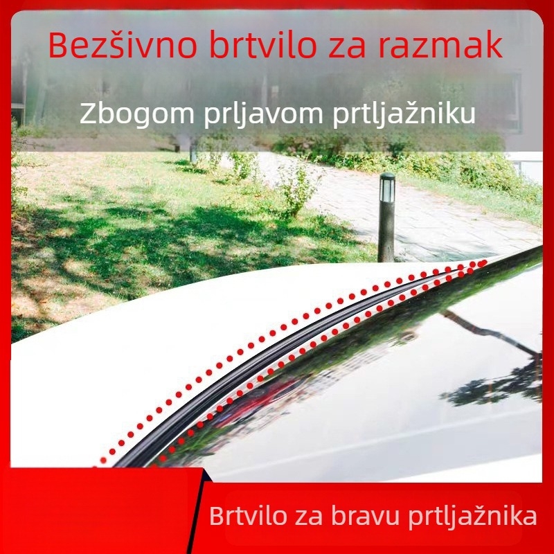 Brtvni trak za rub prtljažnika automobila – silikon guma, za SUV/MPV, zaštita od prašine, vodootporno, otporno na habanje