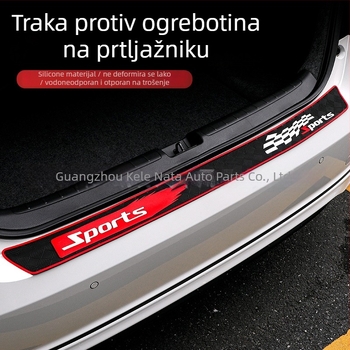 Traka za zaštitu prtljažnika protiv sudara, karirasta tekstura, PVC mekana guma, debelena, model P037