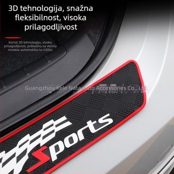 Traka za zaštitu prtljažnika protiv sudara, karirasta tekstura, PVC mekana guma, debelena, model P037