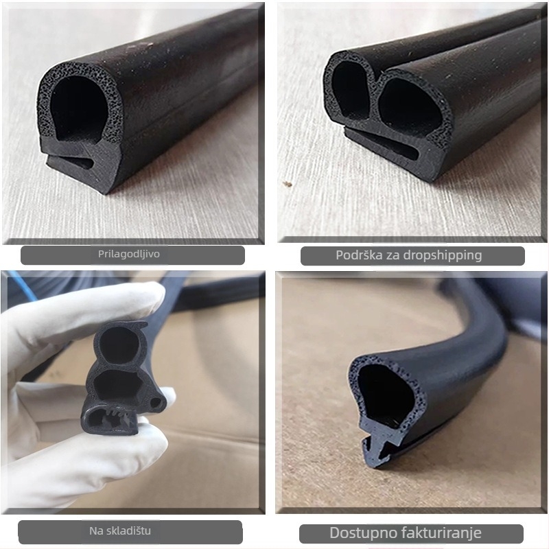 Gumena brtvena traka - B-tip, univerzalna, za vrata automobila i električne ormariće