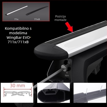 Zaptivna traka za krovni nosač prtljage automobila, otporna na habanje, marka Jinqilai