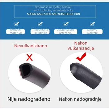 Automobilska brtvila za prednja i stražnja vrata, poklopac motora i prtljažnik; guma; Morning billion; model zy; pogodna za posebne automobile