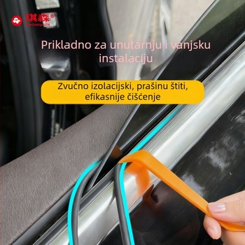 Gumeni brtveni trak za razmak između prozora automobila, model Cxgex-12, debljina 6 mm, materijal: spužva