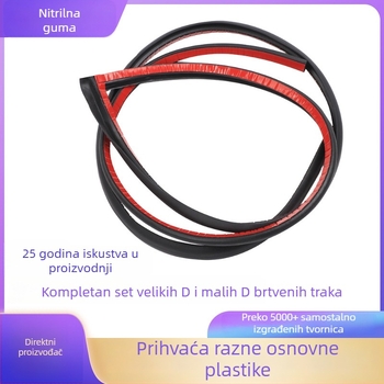 Set brtvila za vrata automobila: velika D i mala D, P- i Z-tip brtvila za okvir vrata, zvučna izolacija, vodootporna brtvila
