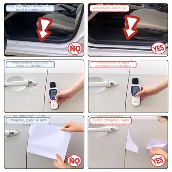 Set brtvila za vrata automobila: velika D i mala D, P- i Z-tip brtvila za okvir vrata, zvučna izolacija, vodootporna brtvila