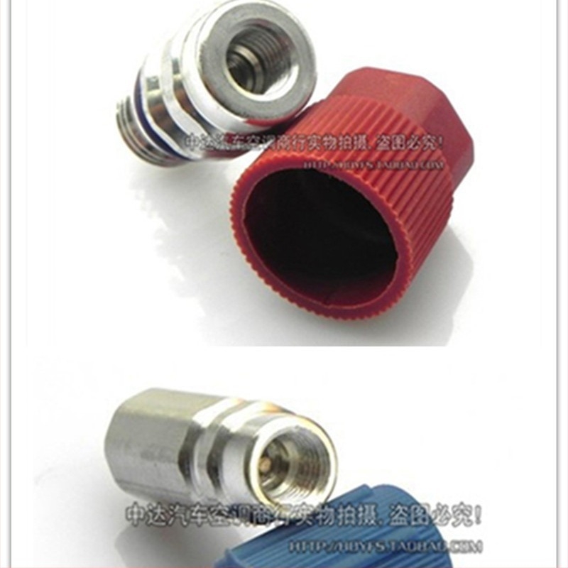Ventil za dopunu klima uređaja s mlaznicom, jezgra velikog kapaciteta, vijčani tip, njemački navoj; za Volkswagen Jetta, Bora, Polo, Lavida, Passat