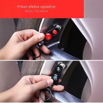 Univerzalna kapica ventila za automobil s zaštitom od krađe i poklopac jezgre ventila, gumena