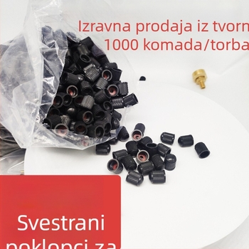 Kapica ventila za gumene pneumatike — guma, navojno pričvršćivanje, uobičajeno jezgro, opći model
