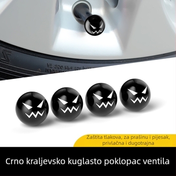 Kapica ventila gume s karikaturalnim dizajnom za automobile, motocikle i električna vozila – YONG XUN; materijal: akril + aluminijska legura; model: Expression valve cap; zaštita od prašine i curenja zraka; mogućnost prilagođavanja