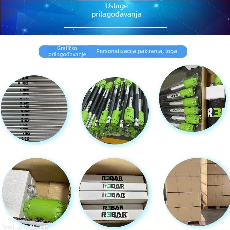 Drška za vrata garderobe od aluminijskog legura, oblik šipke, skrivena montaža, sredina ploče, moderni minimalistički stil