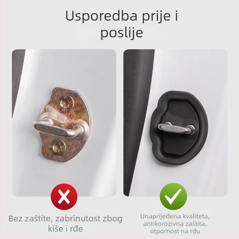 Silikonski zaštitni poklopac brave vrata s trakom protiv sudara, univerzalno zaštitno kućište