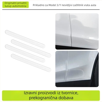 Traka za zaštitu vrata od sudara za Tesla Model Y/Model 3 – PU ljepilo, prilagodljivo