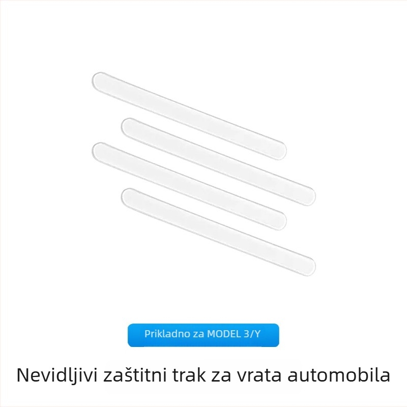 Traka za zaštitu vrata od sudara za Tesla Model Y/Model 3 – PU ljepilo, prilagodljivo