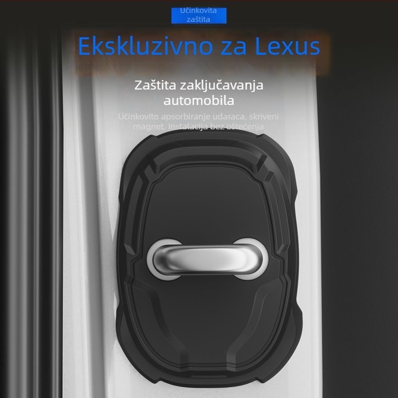 Silikonska antikolizijska traka za Lexus, zaštita mehanizma zaključavanja vrata, model 014