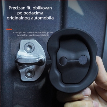 Silikonska podloška poklopca brave vrata Tesla Model 3/Y – antikolizijska, tiha, ublažavanje udaraca – Xt008, set od 4 komada
