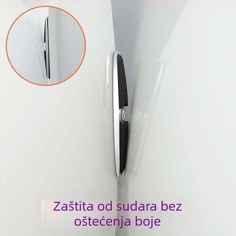 Traka za zaštitu vrata automobila protiv sudara, metal+PVC, kompatibilna s općim modelima, prilagodljiva obrada