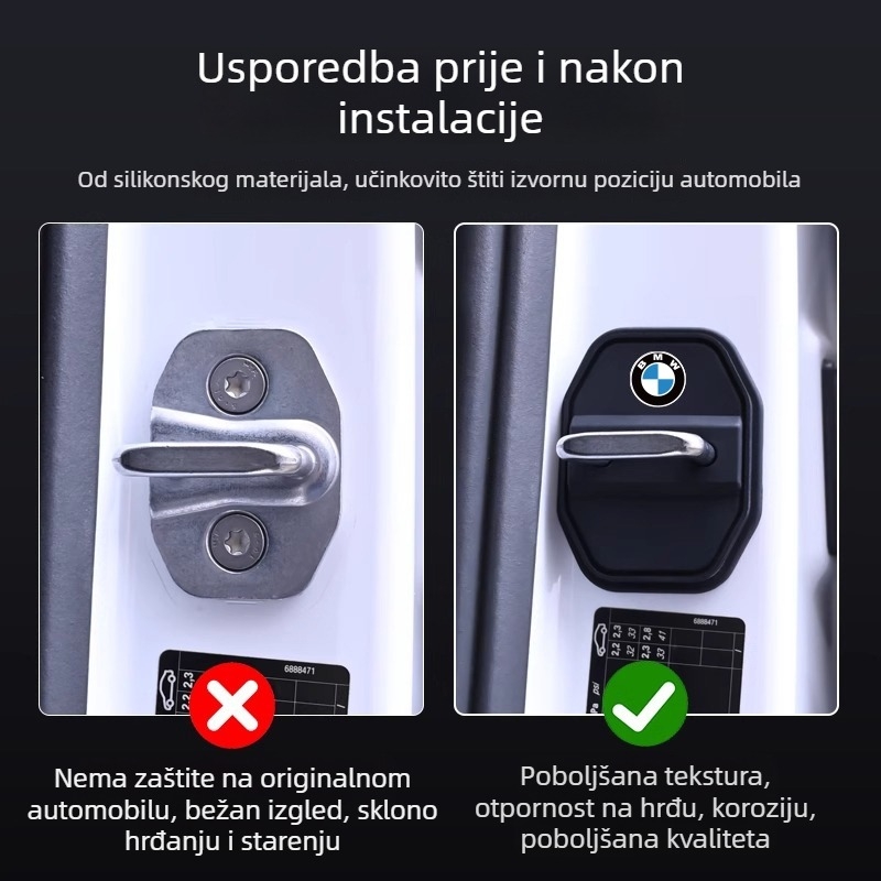 Zaštitni poklopac ključavnice vrata za BMW serije 5/7 s ublažavajućom jastučiću – Baili