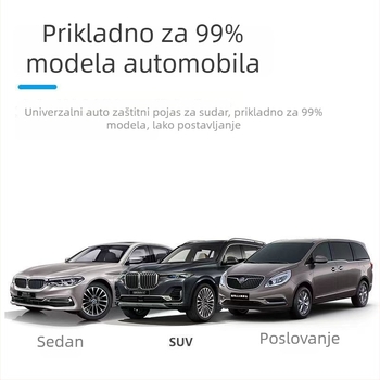 Yanfei zaštitna traka za rub vrata automobila, 2-u-1 brtva rub vrata i zaštita od sudara, PVC + čelični list, univerzalni model