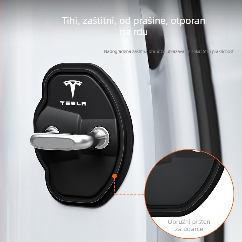 Tesla poklopac za zaključavanje vrata – silikon, ljepilo protiv sudara, kompatibilan s Tesla, porijeklo Guangzhou