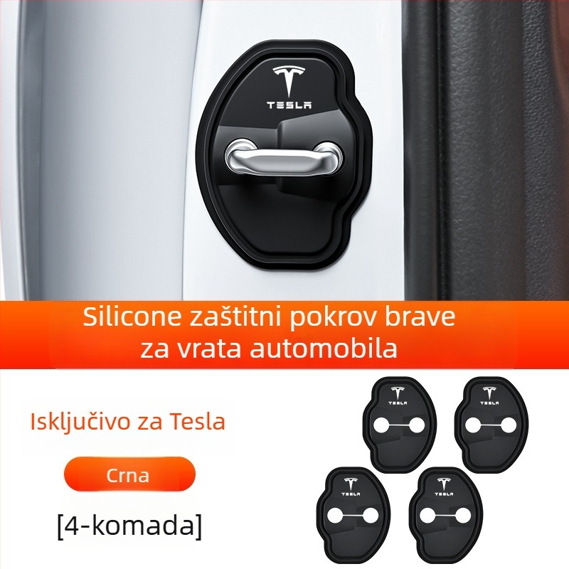 Tesla poklopac za zaključavanje vrata – silikon, ljepilo protiv sudara, kompatibilan s Tesla, porijeklo Guangzhou