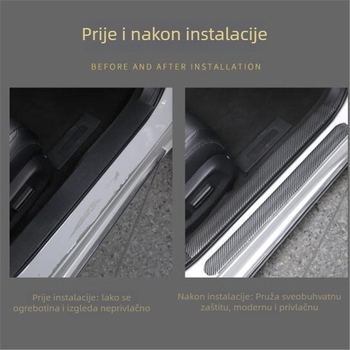 Anti-kolizijska traka za prag automobila | Gumeni materijal | Prilagodba po narudžbi dostupna | Podrijetlo: Guangzhou | Opća kompatibilnost