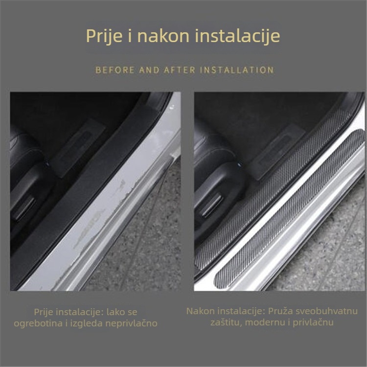 Anti-kolizijska traka za prag automobila | Gumeni materijal | Prilagodba po narudžbi dostupna | Podrijetlo: Guangzhou | Opća kompatibilnost