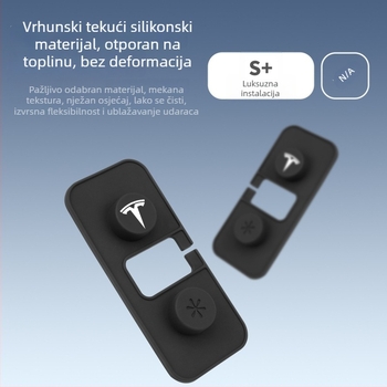 Silikonski zaštitni pokrov za limitator vrata Tesla – prašina, vodootpornost, otpor hrđu, jastučići za ublažavanje udaraca