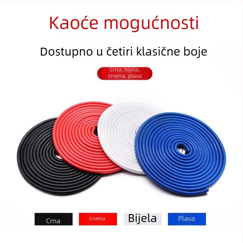 U-oblik zaštitna traka za rub vrata automobila | PVC | Model: U-shaped | Univerzalna kompatibilnost | Mogućnost prilagodbe