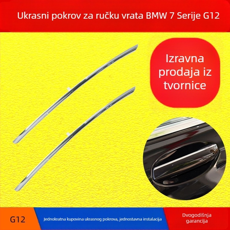 Oukachi ukrasna traka ručke vrata za BMW Serija 7 G12, kromirani završetak, dio 51217472725