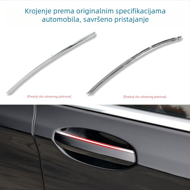 Oukachi ukrasna traka ručke vrata za BMW Serija 7 G12, kromirani završetak, dio 51217472725