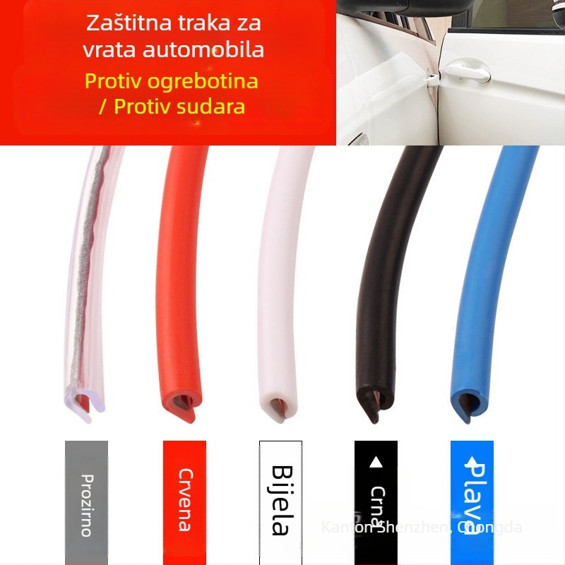Auto zaštitna traka za vrata - PVC materijal, prilagodljiva, pogodna za opće modele