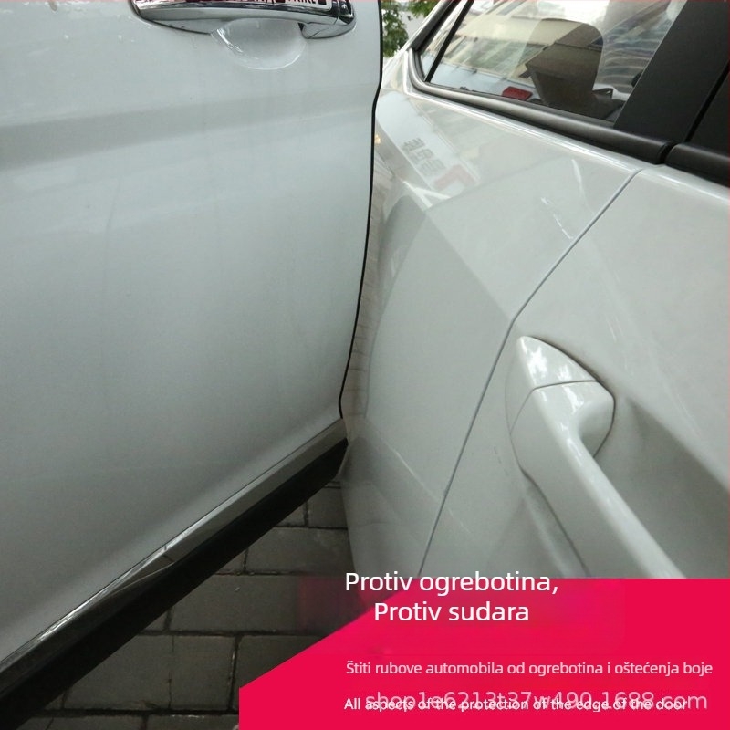 Auto zaštitna traka za vrata - PVC materijal, prilagodljiva, pogodna za opće modele