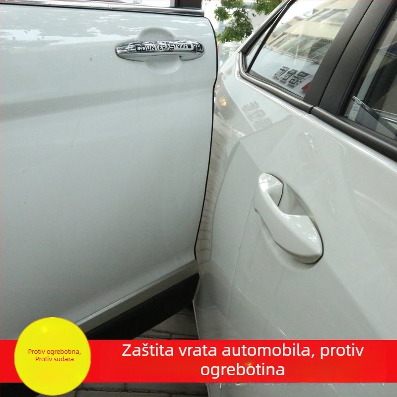 Auto zaštitna traka za vrata - PVC materijal, prilagodljiva, pogodna za opće modele