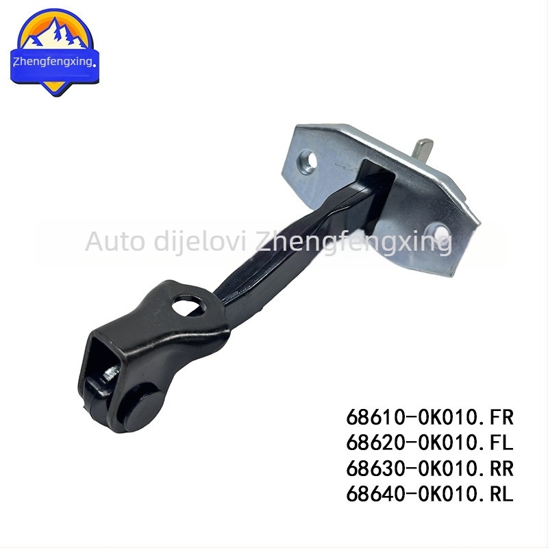 Ograničivač vrata za Hilux i Fortuner, marka Zhengfengxing, modeli 68610-0K010, 68620-0K010, 68630-0K010 i 68640-0K010.