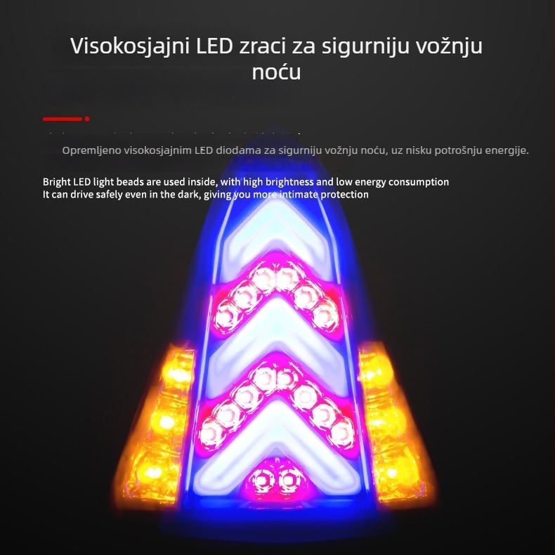 Stražnja svjetiljka za Yamaha YZF R15 (2014–2016), LED, 12V, 10W, meko svjetlo