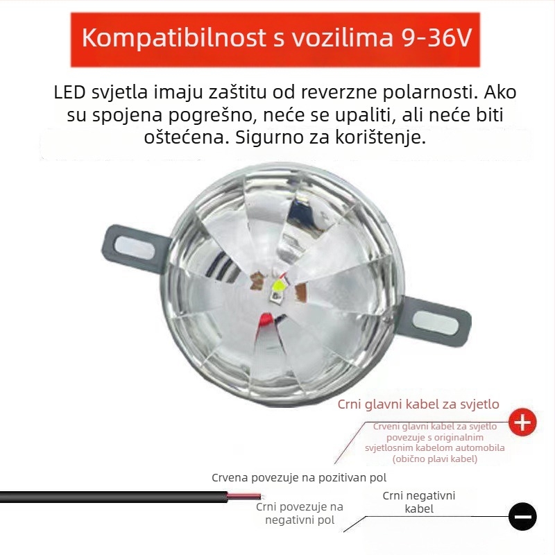 LED stražnja svjetlost za automobile i kamione, 5W, 9-36V