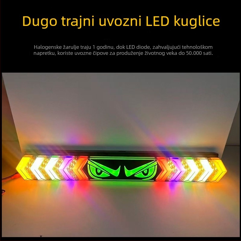 LED stražnje svjetlo za kamione i kombije, 24V, stražnje svjetlo s funkcijom kočnice i signalizacije, vijek trajanja 10000 sati
