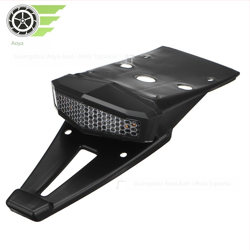 Motociklistička stražnja svjetiljka sa signalizacijom i kočnicom – integrirano LED svjetlo, kućište ABS+LED, 12V, 30W, vijek trajanja 30 000 sati, za terenske/modificirane motocikle