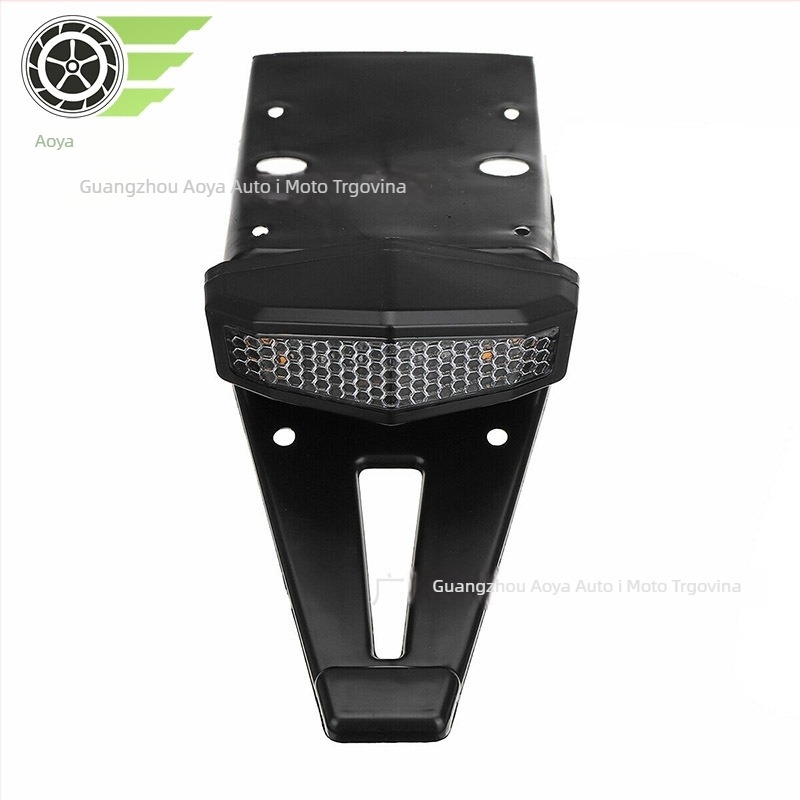 Motociklistička stražnja svjetiljka sa signalizacijom i kočnicom – integrirano LED svjetlo, kućište ABS+LED, 12V, 30W, vijek trajanja 30 000 sati, za terenske/modificirane motocikle