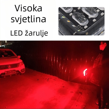 LED strob-svetlo za kamion - vodootporno, visoka jačina svjetla, stražnje upozoravajuće svjetlo za kamione i prikolice, 24V