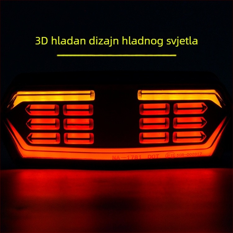 LED stražnja svjetiljka za motocikl WD-002, WD-001, 12V, ABS+LED, prilagodba dostupna
