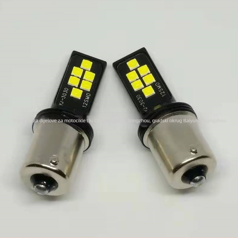 LED 3030, model 1156, 12V 12W, 6000K – automobilno svjetlo za vožnju unatrag, kočnicu i pokazivač smjera