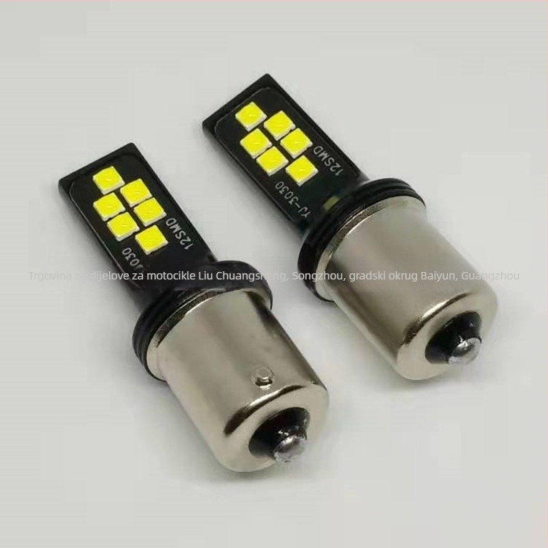 LED 3030, model 1156, 12V 12W, 6000K – automobilno svjetlo za vožnju unatrag, kočnicu i pokazivač smjera
