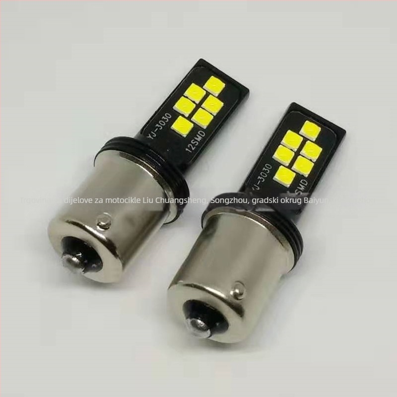 LED 3030, model 1156, 12V 12W, 6000K – automobilno svjetlo za vožnju unatrag, kočnicu i pokazivač smjera