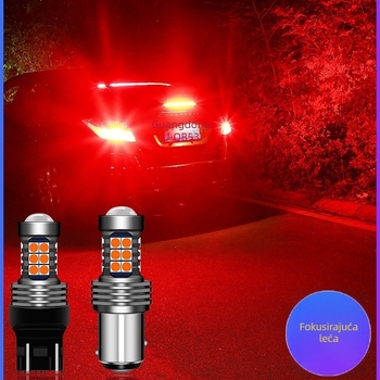 LED svjetlo za kočnice automobila s snažnim bljeskom, stražnje svjetlo za maglu, kompatibilno s T20 1157/1156