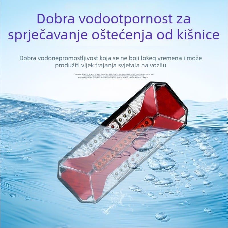 LED stražnja svjetla za kamione i prikolice, 12V/24V, LED, 6000K