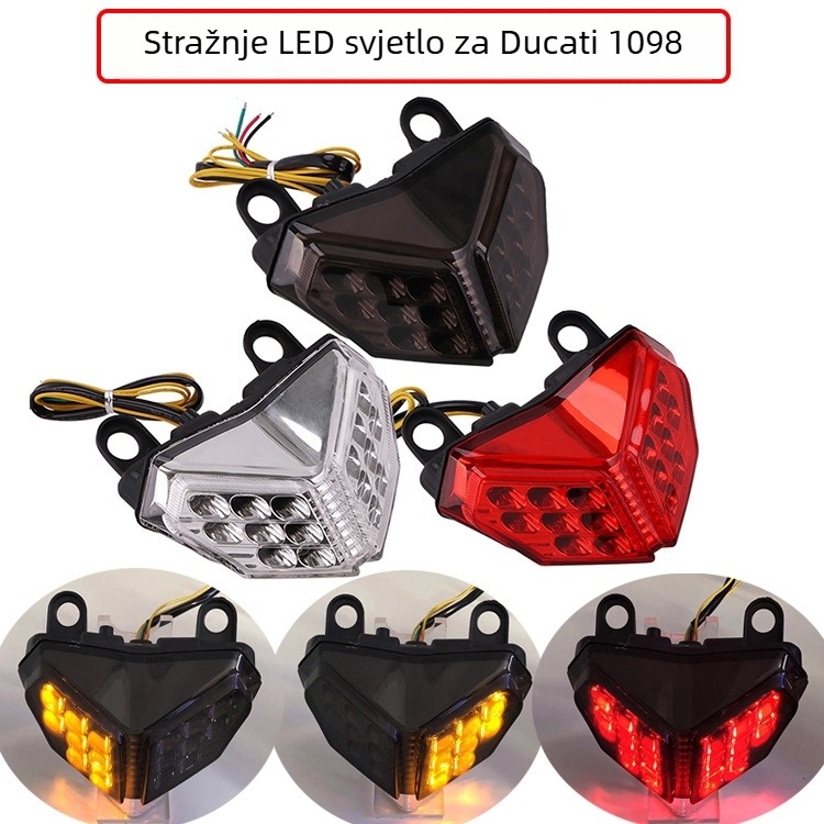 Ducati 1098 stražnja LED svjetiljka s indikatorom smjera i svjetlom kočnice, za model 2007–2008
