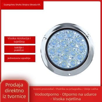 LED stražnje svjetlo za kamion – stražnje, kočen i šasiju svjetlo s elektroplatinom završnicom; 3W, 12/24V, vijek trajanja 100000 h; kompatibilno s RV, kamion, prikolica, kombi; dio Jy-2021