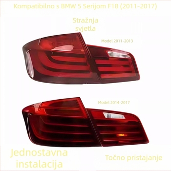 LED stražnje svjetlo za BMW 5 Series F18, 12V, standardna snaga, stražnje kočenje i svjetlo za vožnju unatrag
